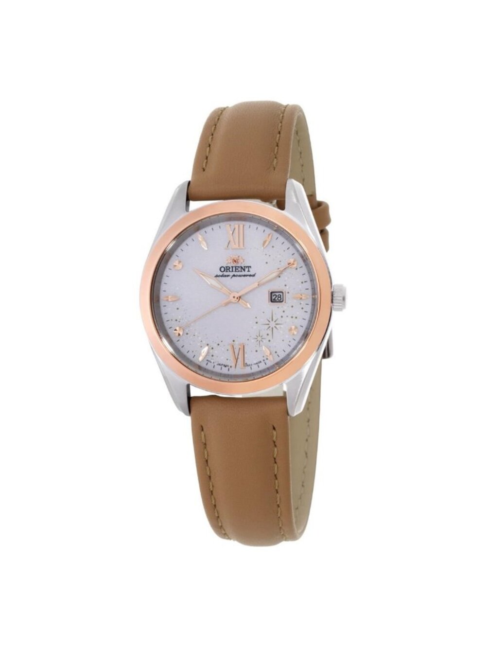 NWT Orient Contemporary Solar-Powered White Dial Watch